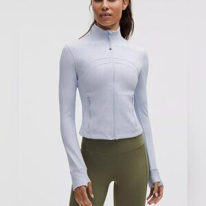 🆕Lululemon🍋Define Cropped Jacket Nulu Colour Serene Blue Sz 4